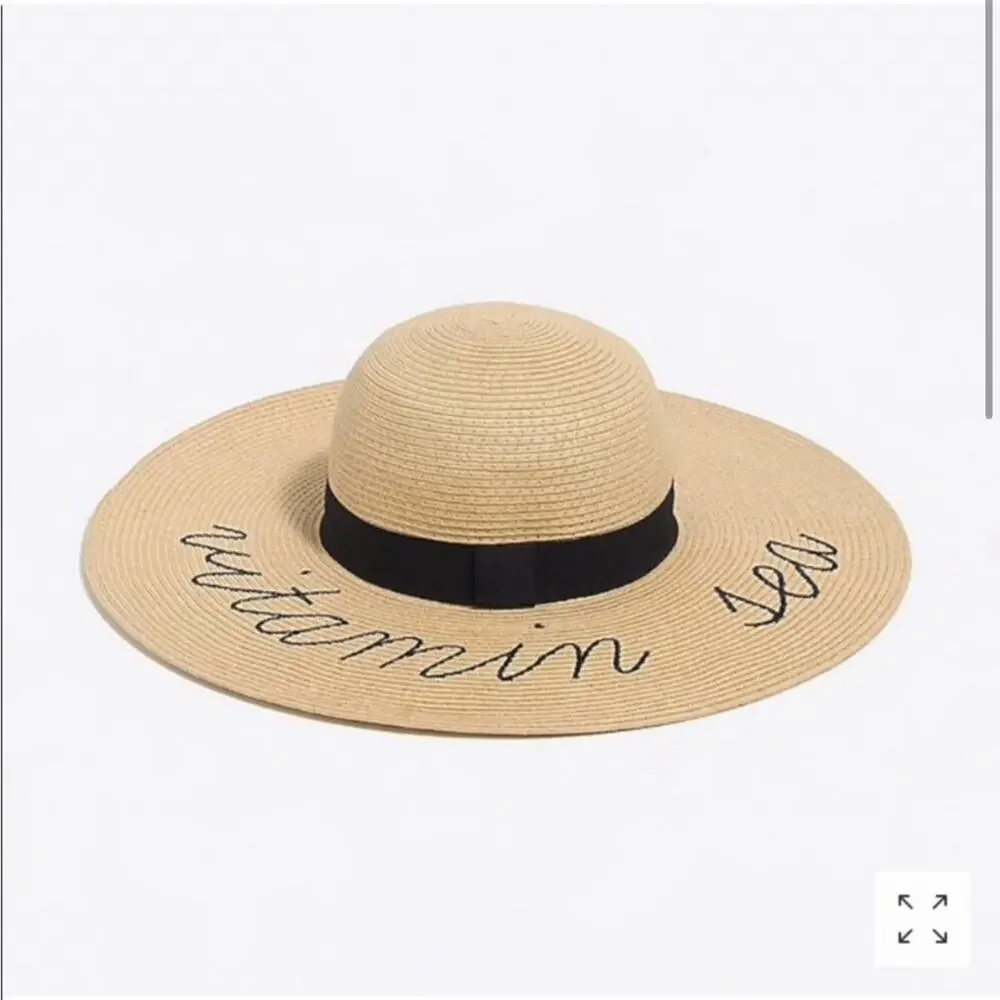 J.Crew Vitamin Sea Straw Brimmed Hat